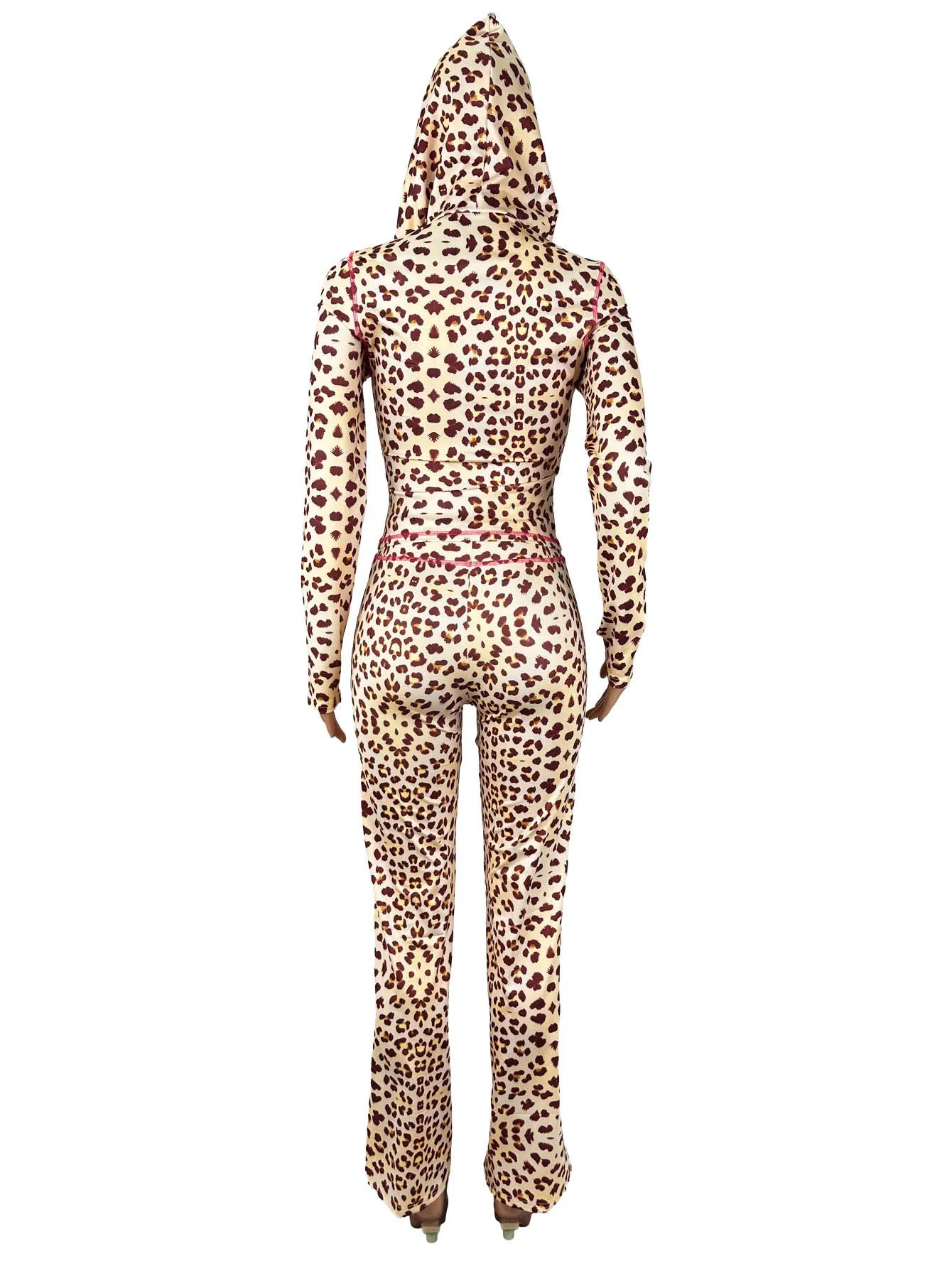 Leopard Print 2 Piece Women Set